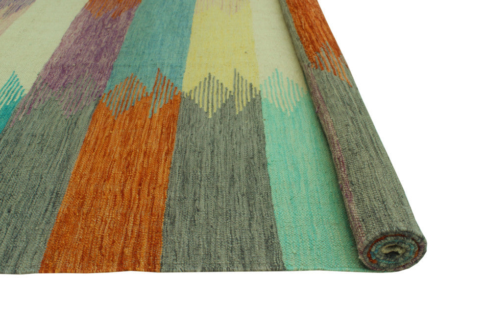 Winchester Kilim Eimy Rust/Ivory Rug, 8'2x9'8