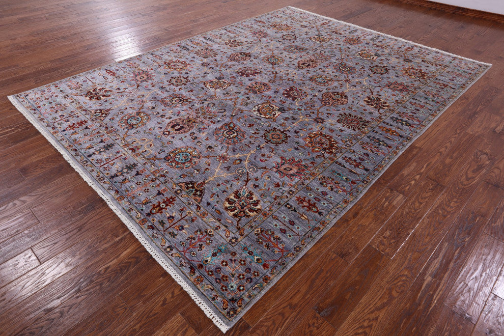 Persian Tabriz Handmade Wool Rug 8' 3" X 11' 3" - Q12911
