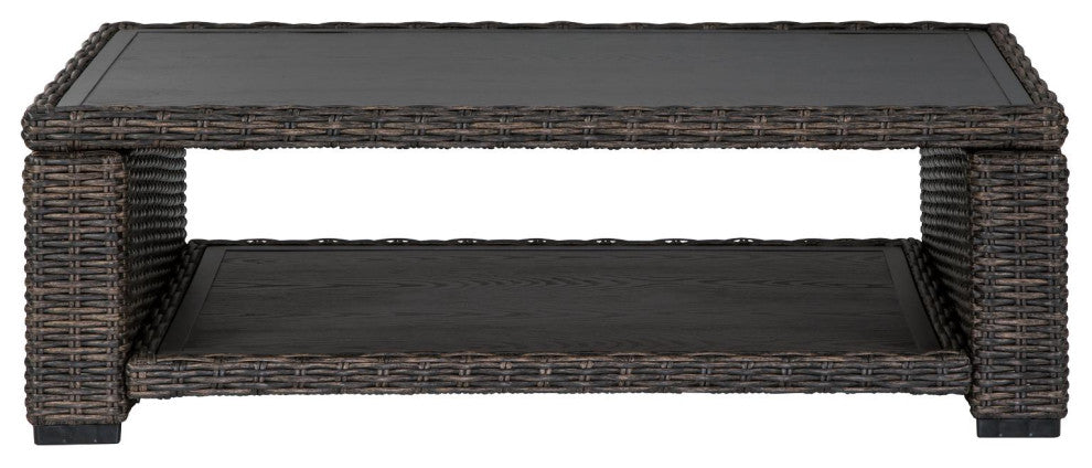 Grasson Lane Brown Rectangular Cocktail Table