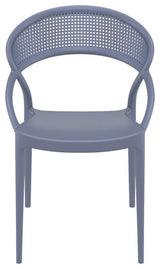 Sunset Dining Chair Dark Gray, Set of 2