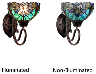 Liaison Victorian-Style 1-Light Finish Wall Sconce 8" Shade