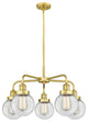 Innovations Beacon 5 24" Chandelier Satin Gold