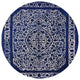 Ahgly Company Indoor Round Mid-Century Modern Area Rugs, 7' Round