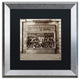 Alan Blaustein ''Borgos II'' Art, Silver Frame, Black Mat, 16x16