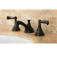 Kingston Brass Widespread Bathroom Faucet With Brass Pop-Up, Oil Rubbed Bronze