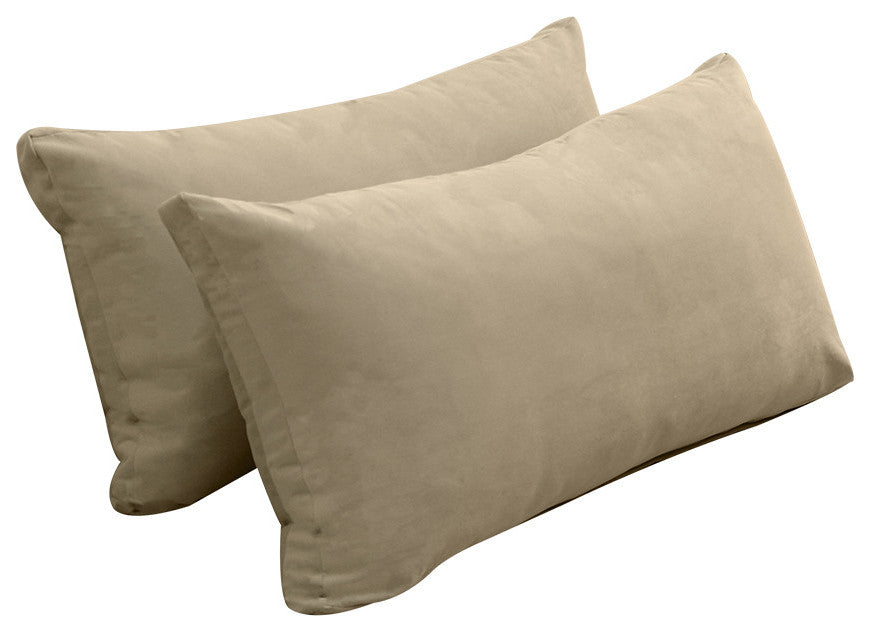 STYLE V2 Full Velvet Knife Edge Indoor Daybed Bolster Pillow |COVER ONLY| AD304