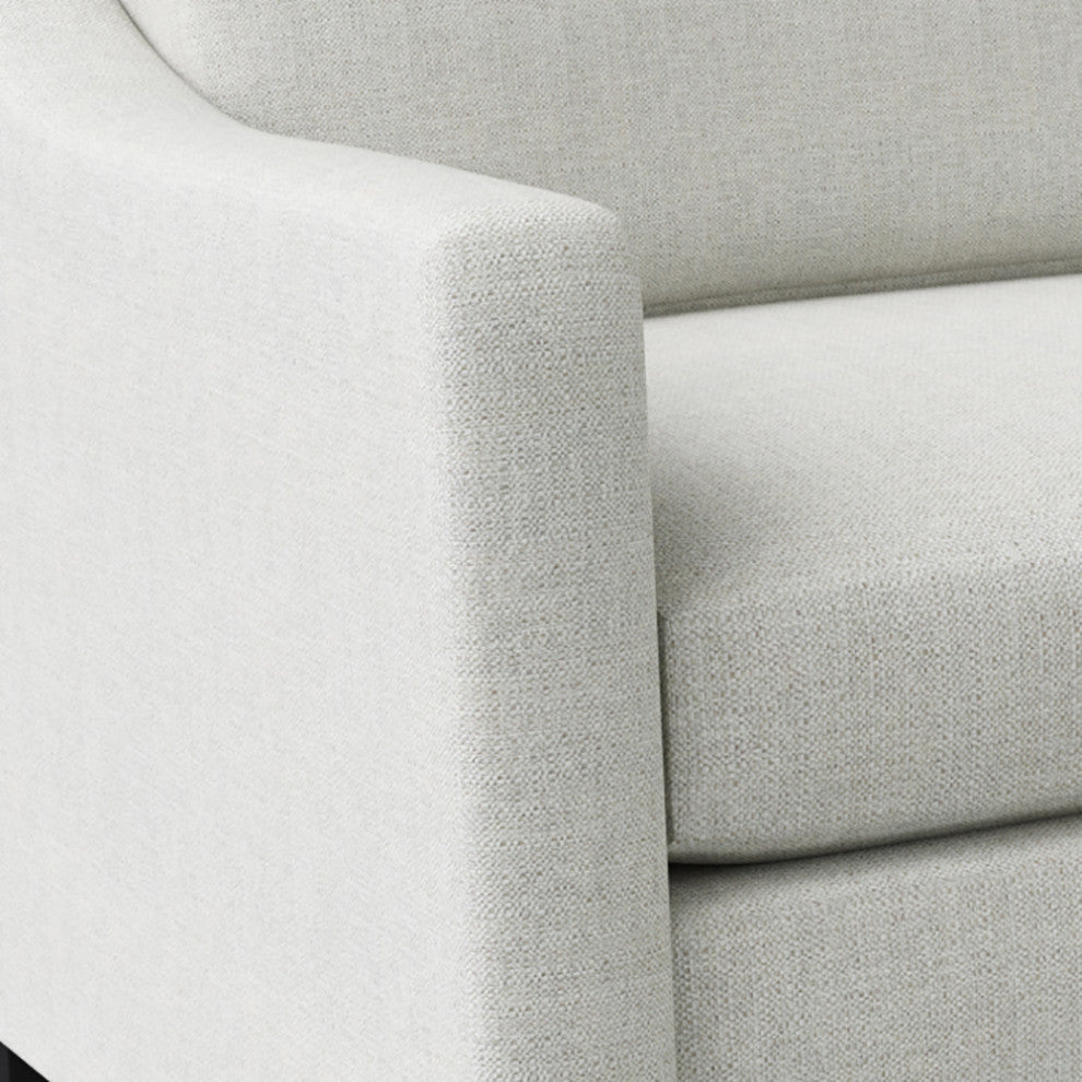 Nativa Interiors Ashley Sofa 105", Grey, Depth: Deep Plush