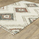 Aurora Southwest Ivory/Multi Indoor Area Rug, Ivory, 9'10" x 12'10"