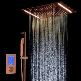 Fontana Showers Smart LED Touch Control Rainfall Shower Head With Hand Shower