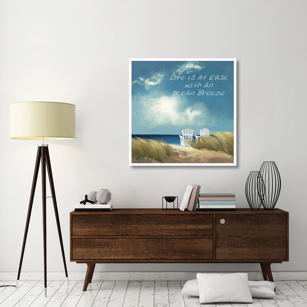 "A Perfect Day Ocean Breeze" Digital Paper Print by Julia Purinton, 42"x42"