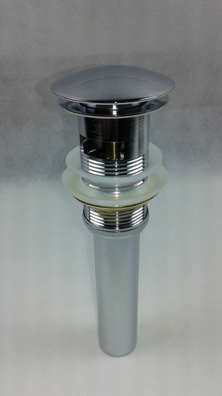 Fine Fixtures Pop-Up Bathroom Sink Drain with Overflow, Polished Chrome