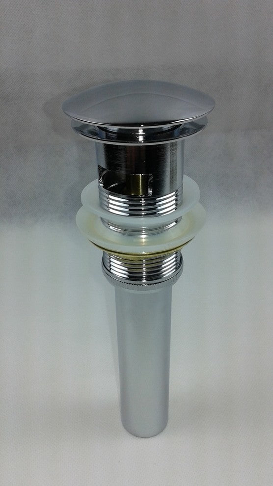Fine Fixtures Pop-Up Bathroom Sink Drain with Overflow, Polished Chrome