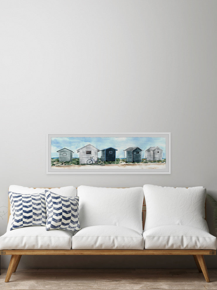 "Find Me by the Sea" Framed Painting Print, 45x15