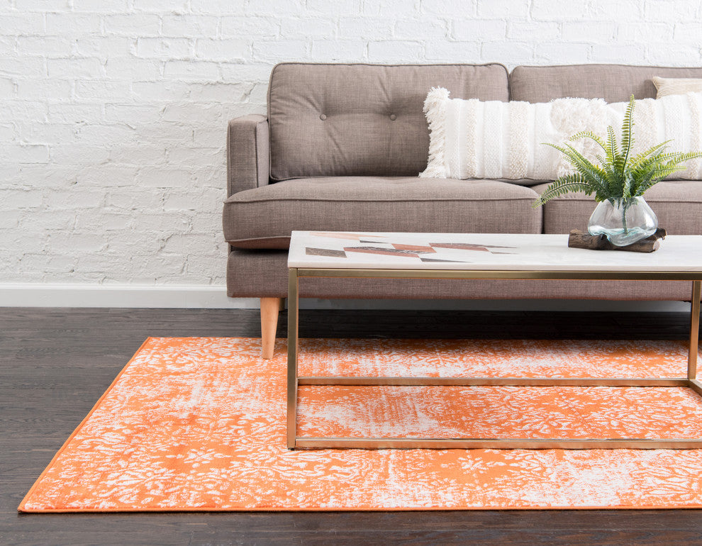 Unique Loom Orange Grand Sofia 2' 2 x 3' 0 Area Rug