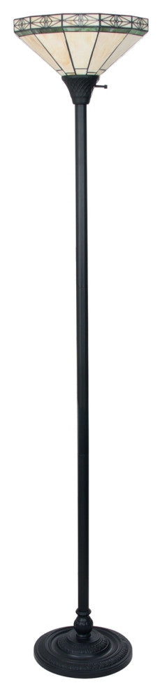 CHLOE Lighting CH31315MI14-TF1 BELLE Tiffany-style Mission Blackish Bronze Lamp