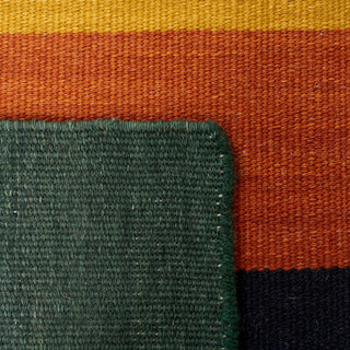 Safavieh Dhurries Collection DHU642 Rug, Brown/Yellow, 5'x8'