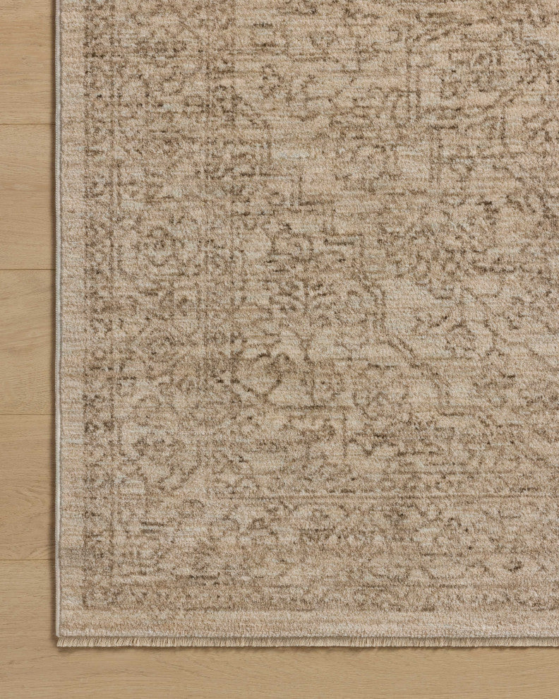 Loloi Newman Taupe / Bone 18" x 18" Sample Rug
