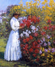 Arthur Merton Hazard Working in the Garden, 20"x25" Wall Decal