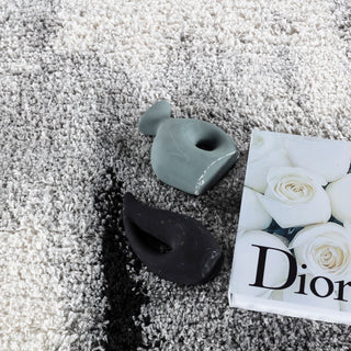 Noori Rug Shag Zara Grey/Black Rug