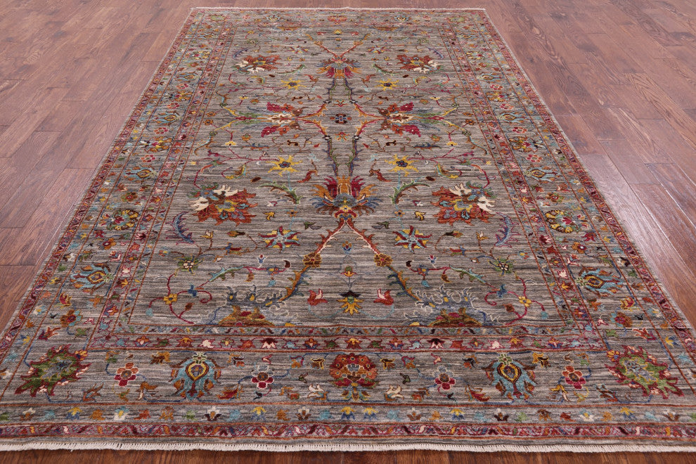 6' 8" X 10' 0" Persian Tabriz Handmade Rug Q5731