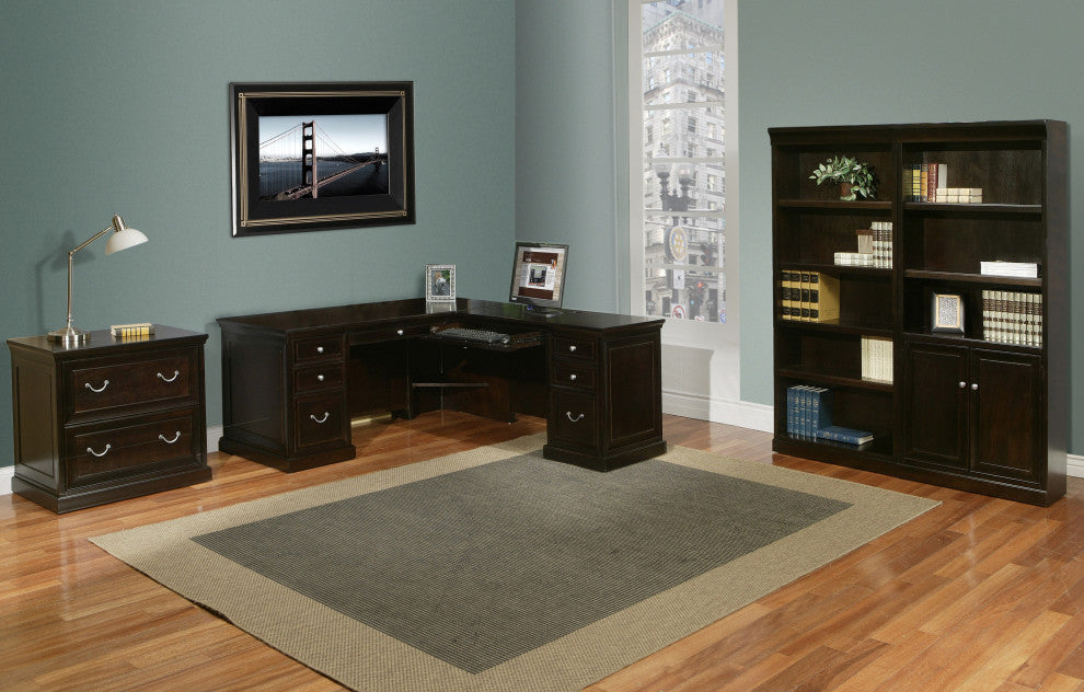 Executve Wood L-Desk and Return Office