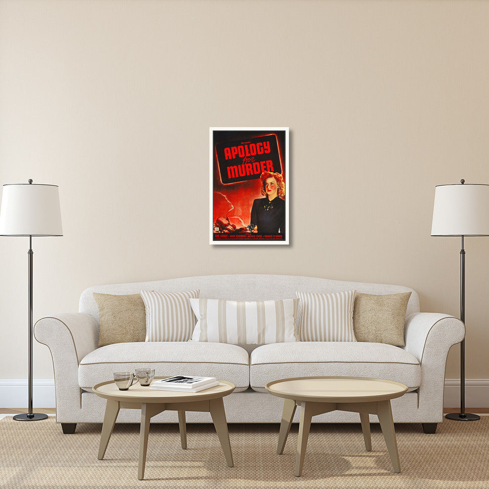 "Apology for Murder" Stretched Canvas Giclee by Hollywood Photo Archive, 24x36"