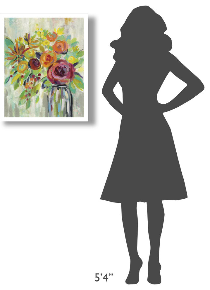 "Flower Still Life II" Digital Paper Print by Silvia Vassileva, 22"x26"