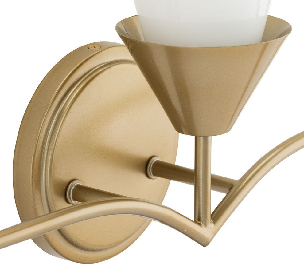 Pinellas Collection Three-Light Contemporary Vanity Light, Soft Gold