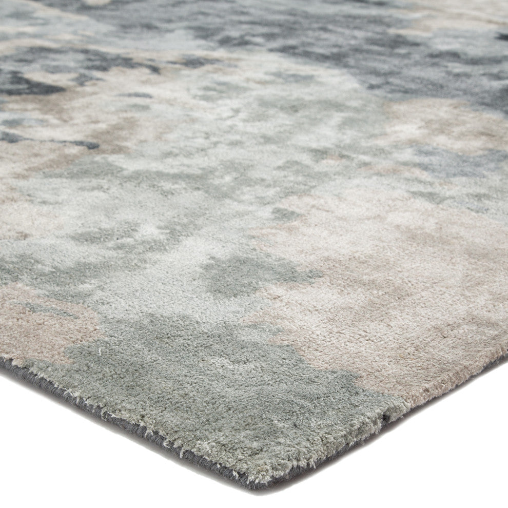 Jaipur Living Glacier Handmade Gray/Blue Rug, 2'6"x8'