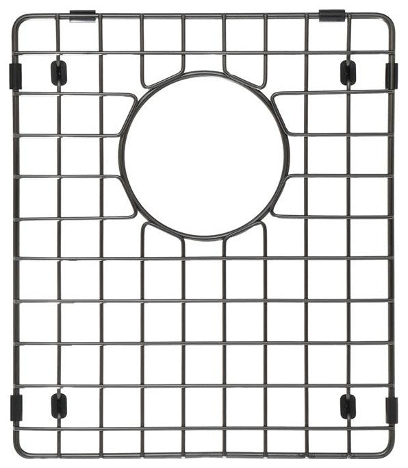 50/50 Double Bowl Sink Bottom Matte Stainless Steel 2 Grids, Matte Black, 17x14