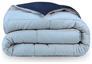 Bare Home Reversible Bed-in-a-Bag, Dark Blue/Light Blue, Dark Blue, Full