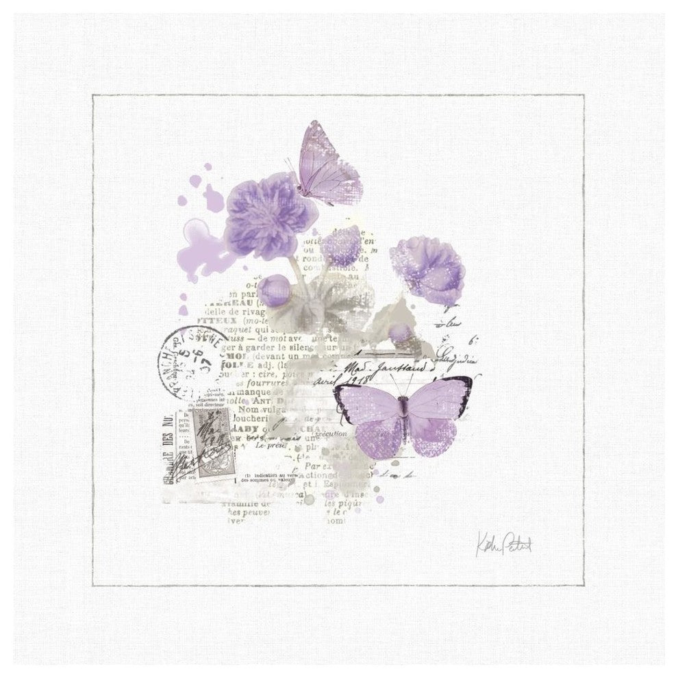 "Sunny Day II Purple" Digital Paper Print by Katie Pertiet, 26"x26"