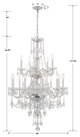 Traditional Crystal 15-Light Polished Chrome Chandelier