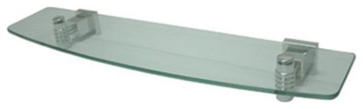 Glass Shelf, Satin Nickel/Polished Brass
