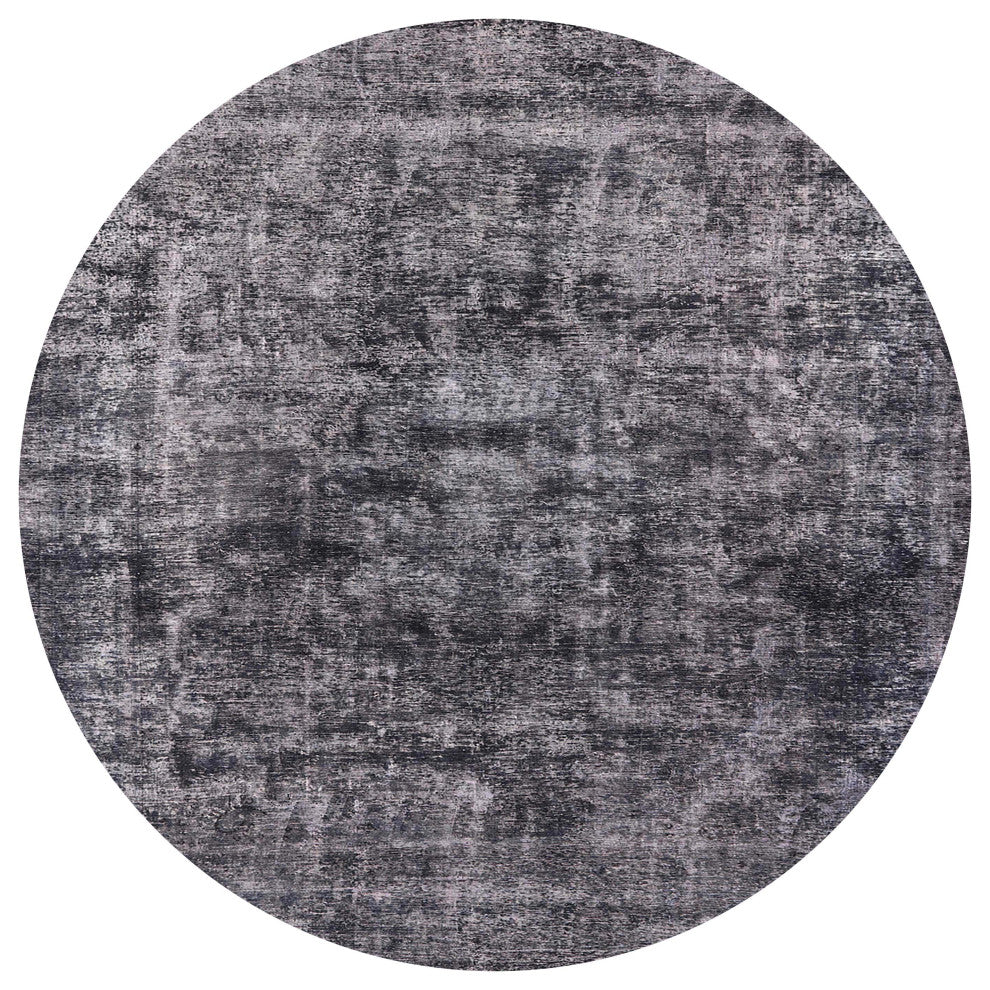 Ahgly Company Indoor Round Mid-Century Modern Area Rugs, 8' Round