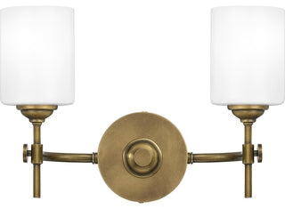 Aria 2-Light Bath Vanity, Weathered Brass