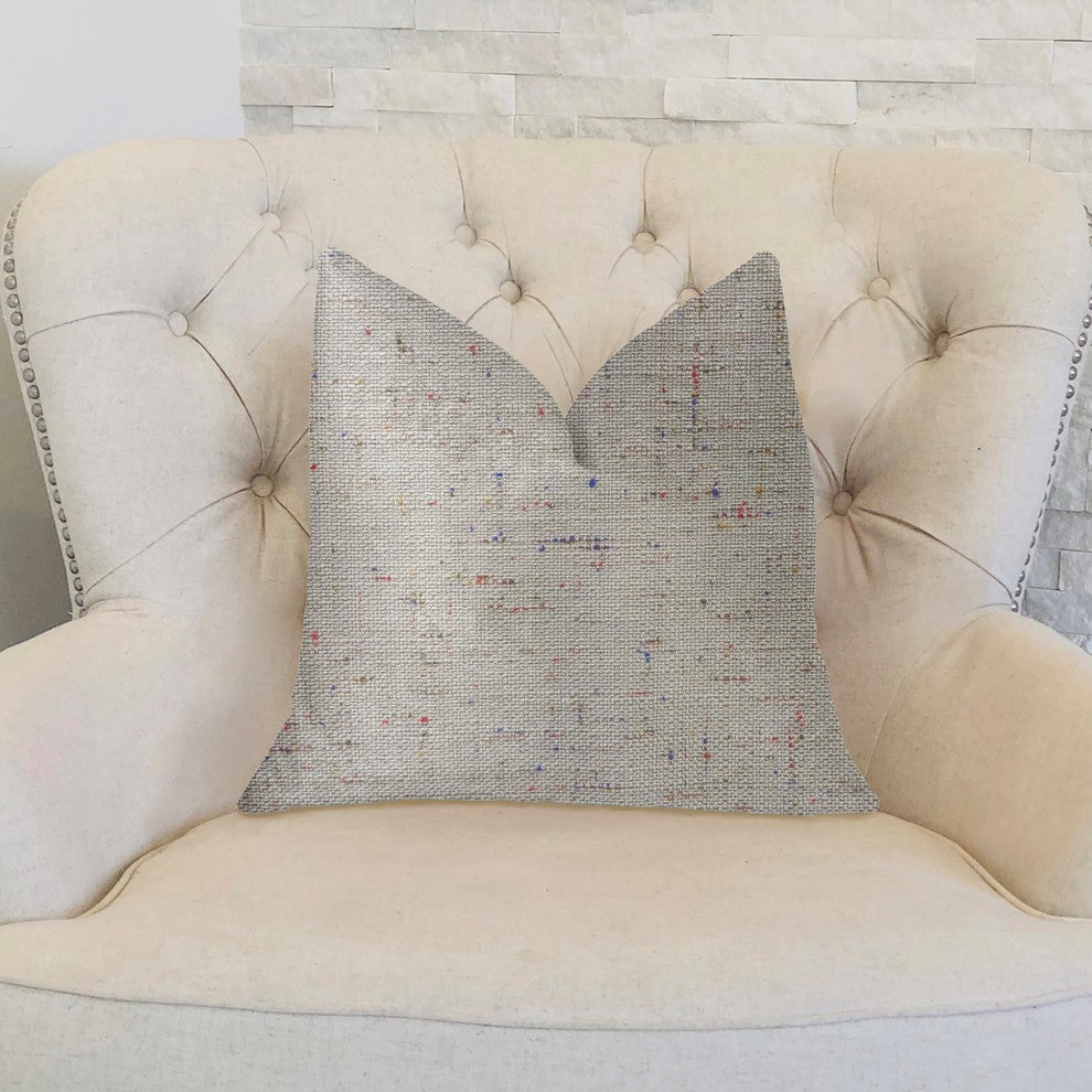 New Haven Multicolor Luxury Throw Pillow, 20"x30" Queen