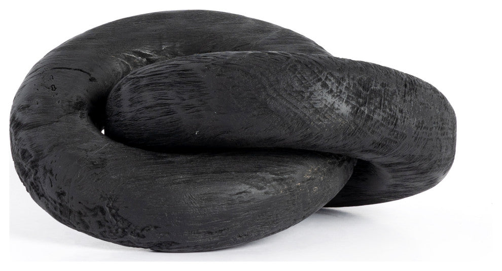Reclaimed Wood Knot-Carbonized Black