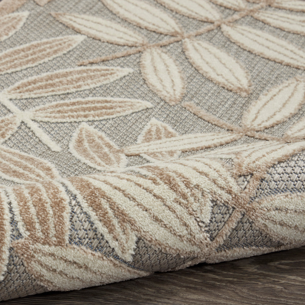 Nourison Aloha 2' x 6' Natural Tropical Area Rug