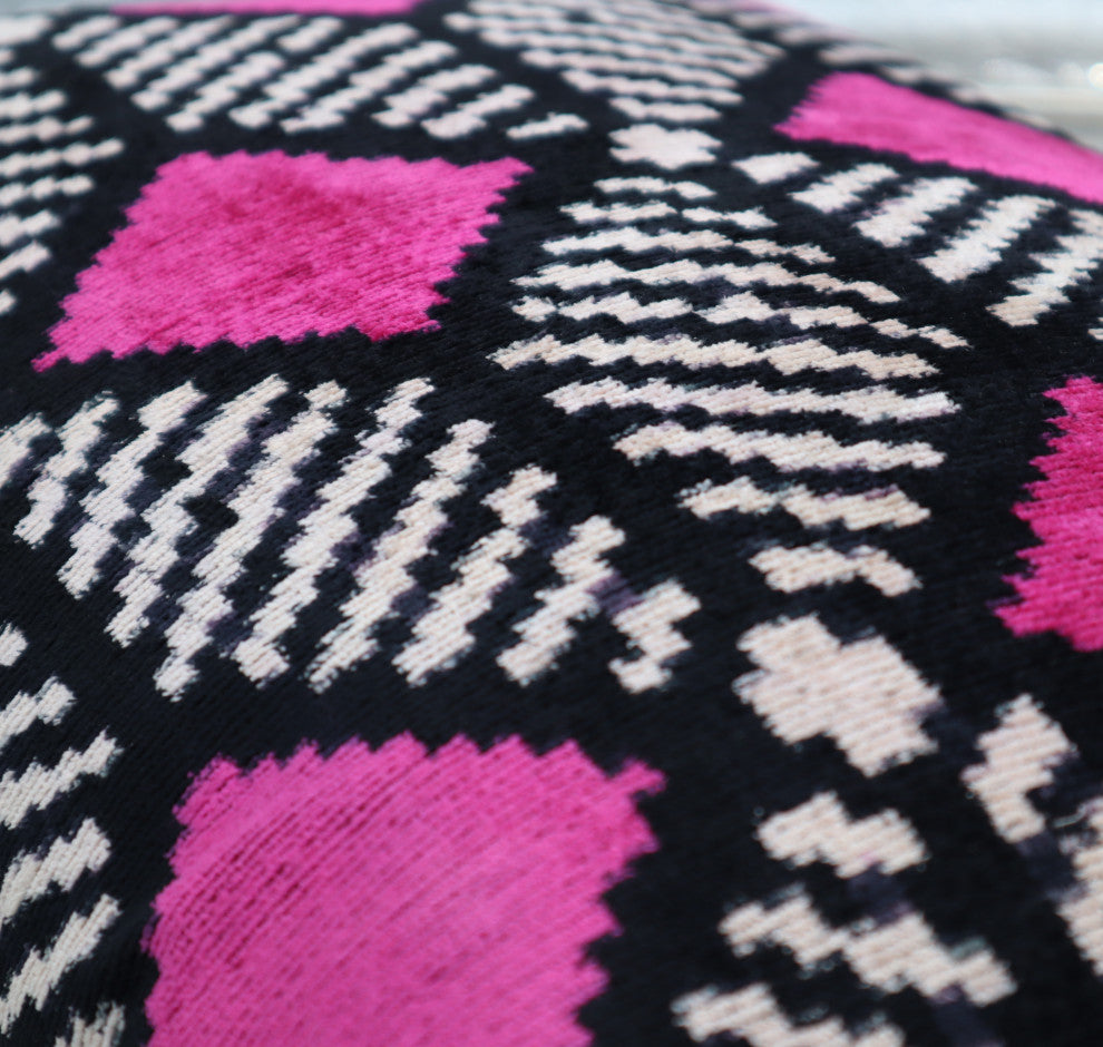 Canvello Dark Pink Throw Pillow For Couch 16x24 in