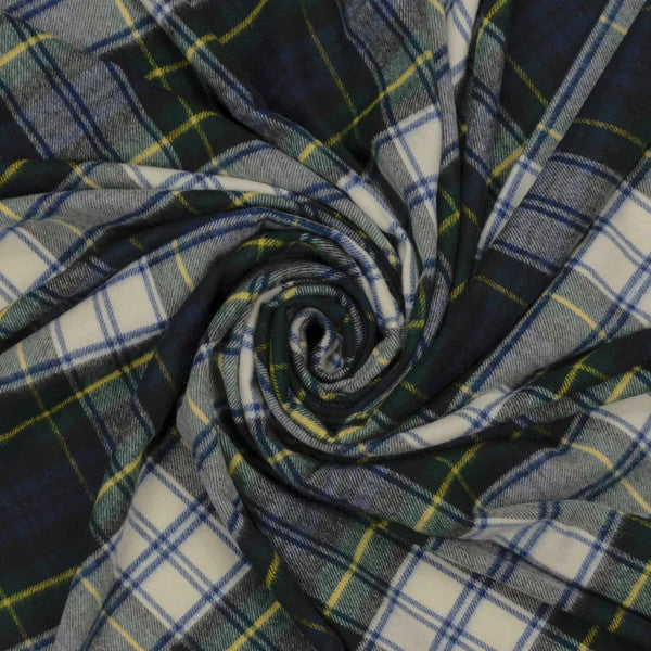 Prince of Scots Highland Tartan Tweed Merino Wool Throw, Dress Gordon