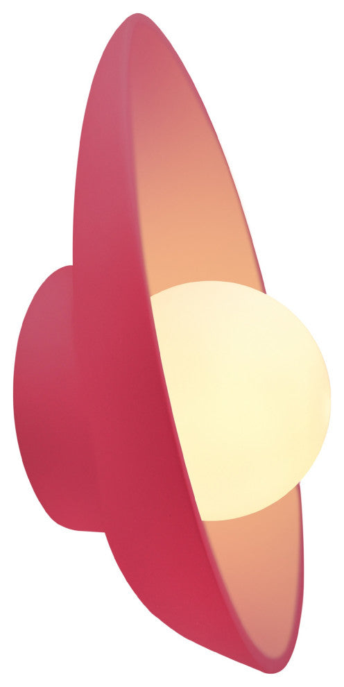 Ambiance Oval Coupe Wall Sconce, Cerise