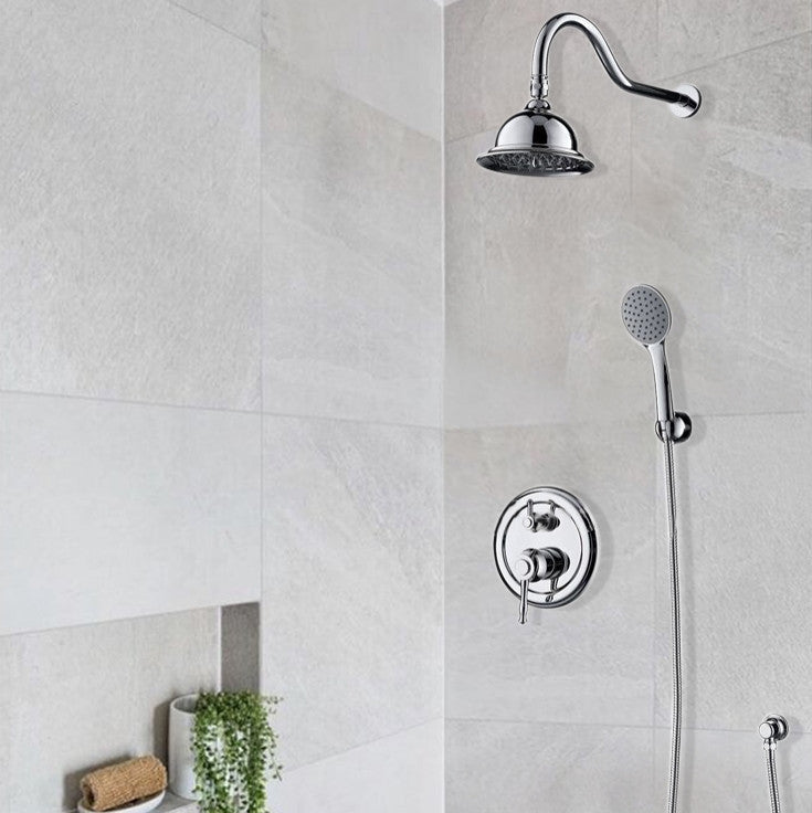 Fontana Napoli 8" Chrome Finish Rain Bath Shower