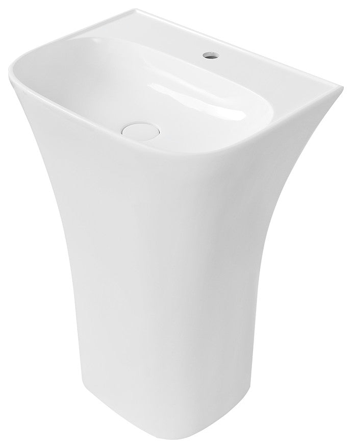 24" Streamline K-1887-24 Solid Surface Resin Freestanding Basin