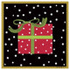 "The Night Before Christmas V" Digital Paper Print by Farida Zaman, 42"x42"