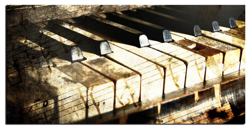 Ivory Keys Canvas Wall Art