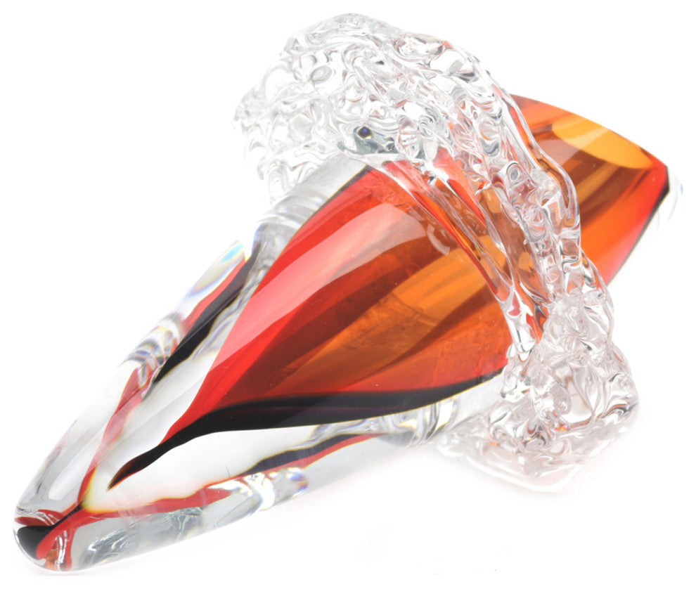 Murano Glass Design Cornucopia Abstract Sculpture