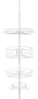 Lakeview White 4 Tier Tension Pole
