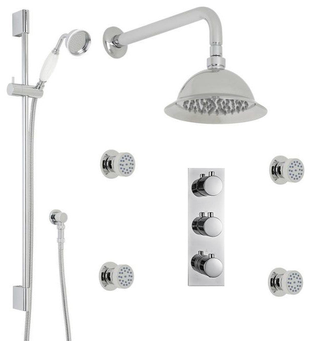 Lima-Thermostatic-Shower-System With ConceaLED Mixer