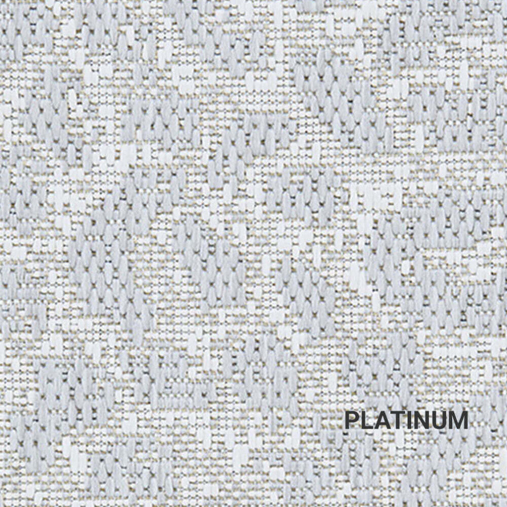 Vumbura Plains Area Rug, Indoor/Outdoor, Accent Carpet, Platinum Square 10'x10'